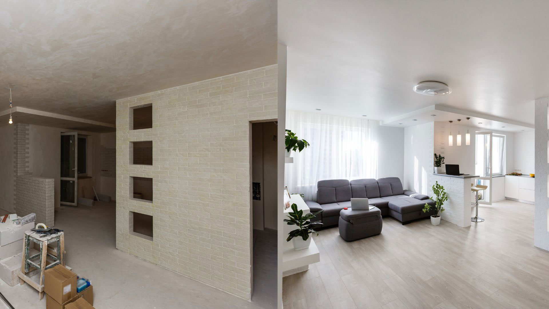 Homeowner and contractor reviewing scope of work